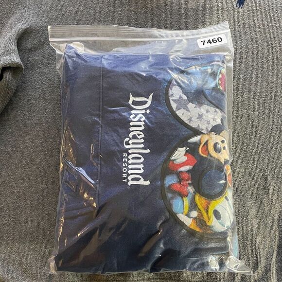 Disney Hoodie Mens Medium Blue 2006 Disneyland Cartoon Y2K - Picture 11 of 11